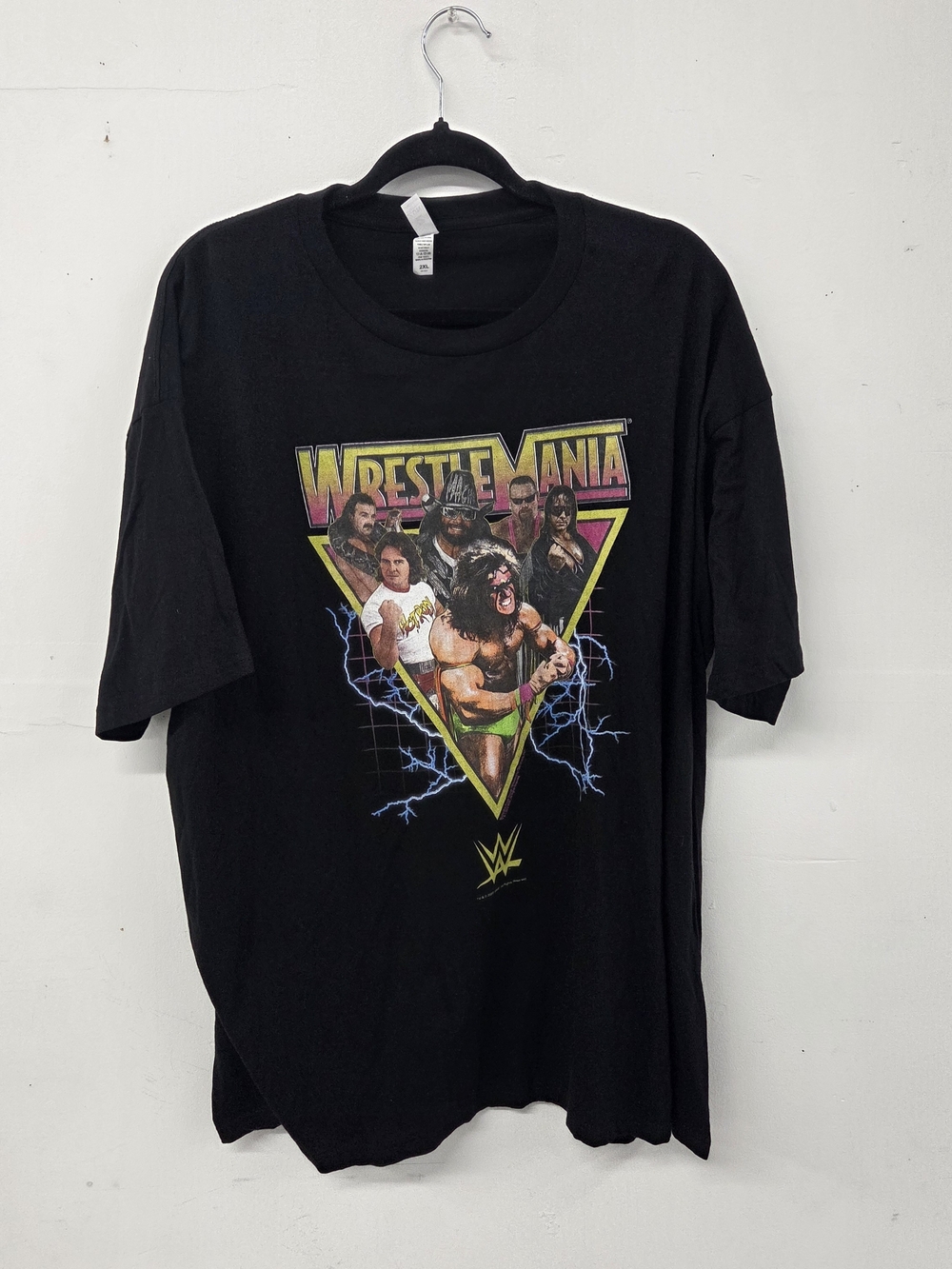 WWE Black WrestleMania Vintage-Style Graphic Tee